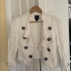 Cropped white Jacket